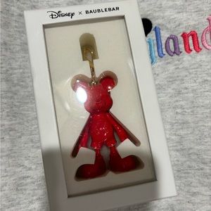 baublebar mickey keychain charm in Red